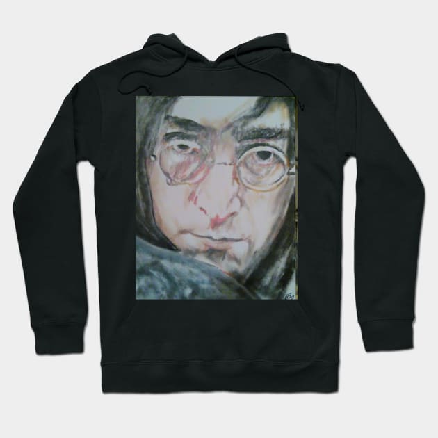 John Lennon Hoodie by Mike Nesloney Art